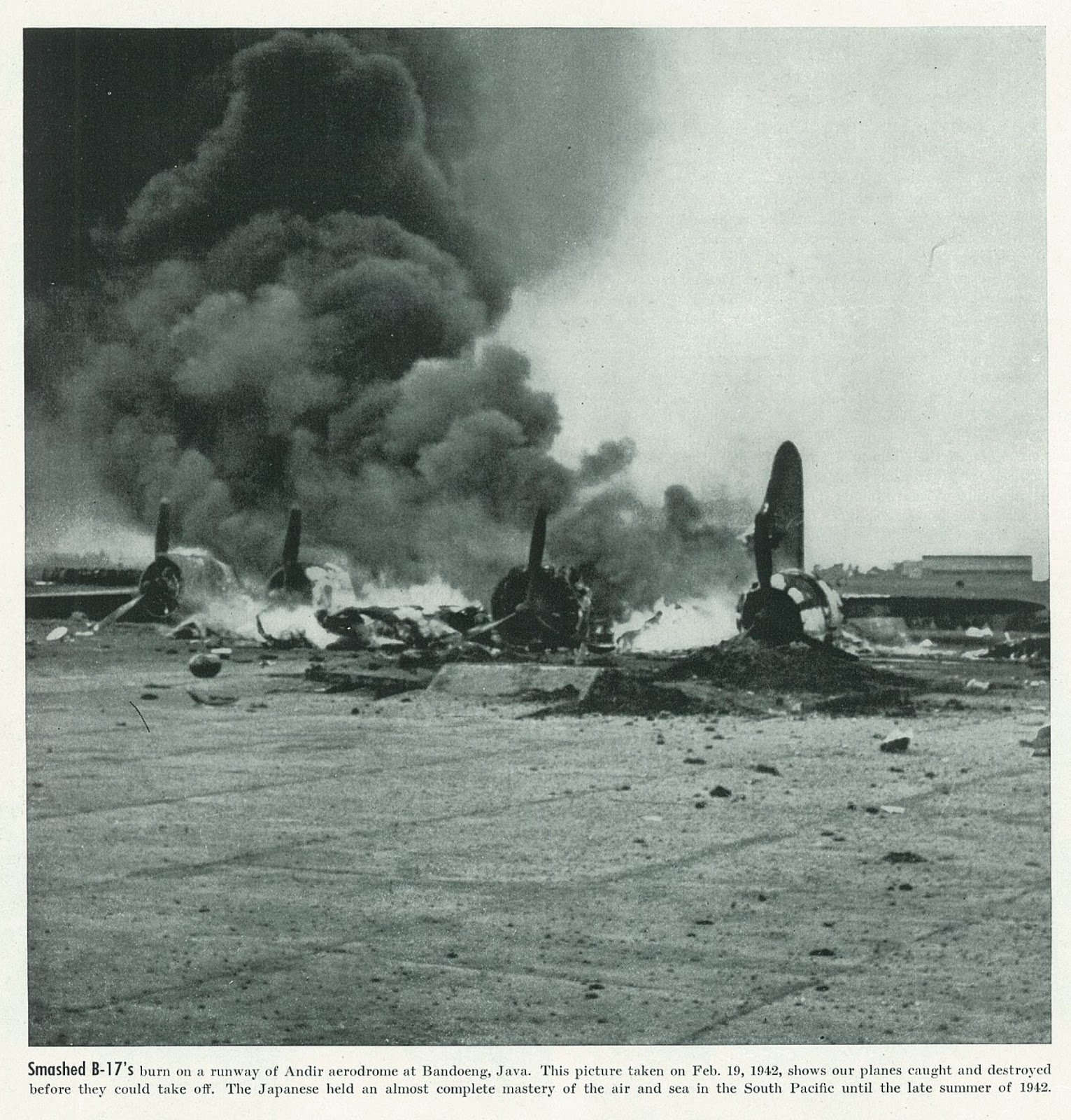 Smashed B-17s Andir 19-02-1942