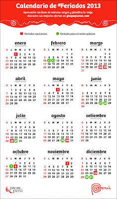 calendario de festividades 2013