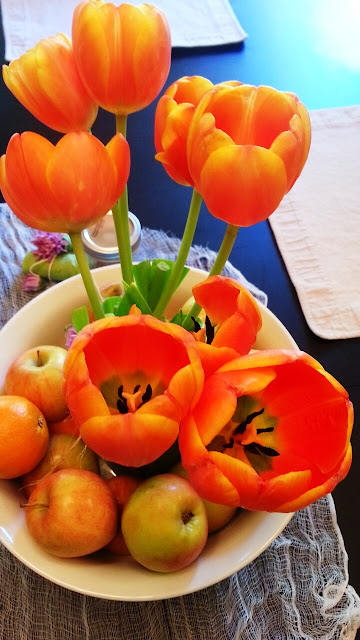 mother's day 2013, table decor, tulips