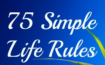 Aturan Hidup Sederhana Dalam Bahasa Inggris