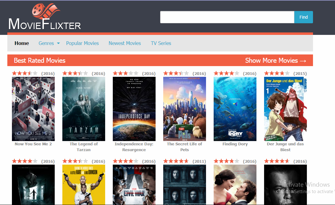 13 موقع لتحميل الافلام بسهولة كبيره جدا بدون حاجه الي التسجيل ( أفلام