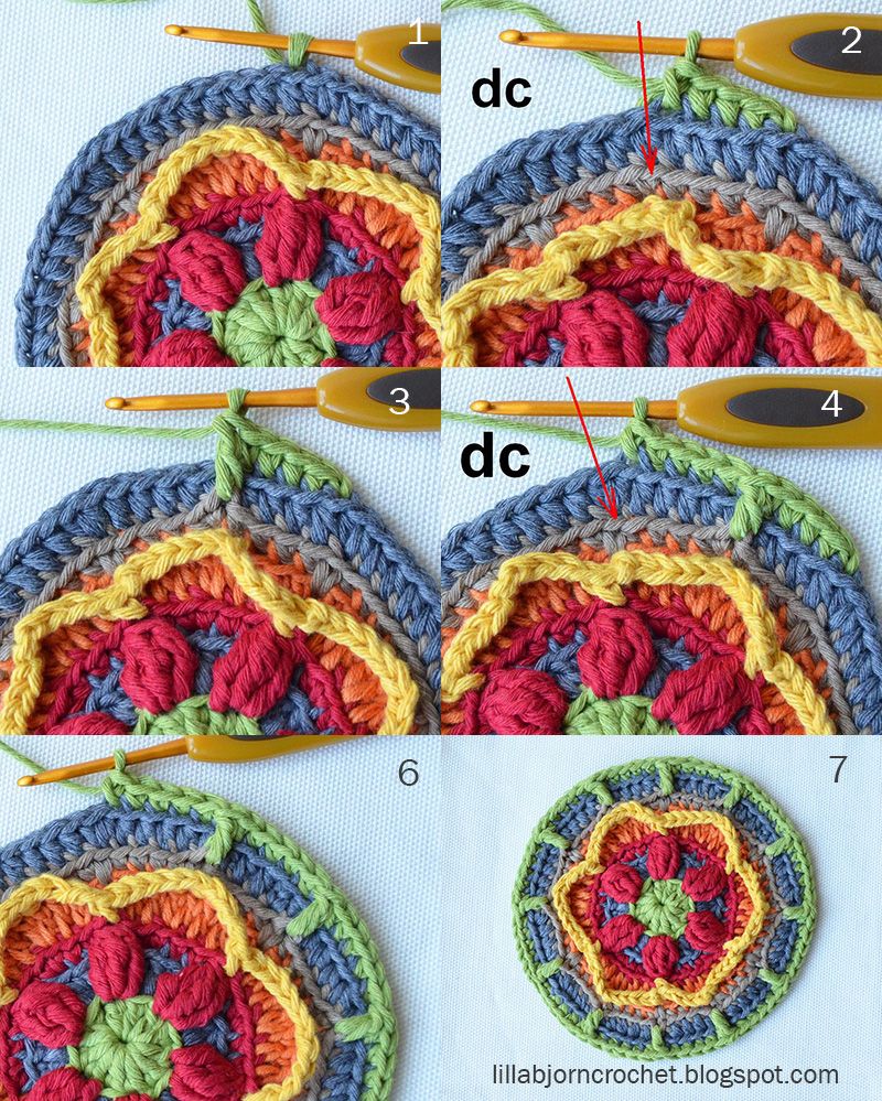 Circles of the Sun Mystery CAL 2015 - overlay crochet - Block 2 #free crochet pattern by LillaBjornCrochet