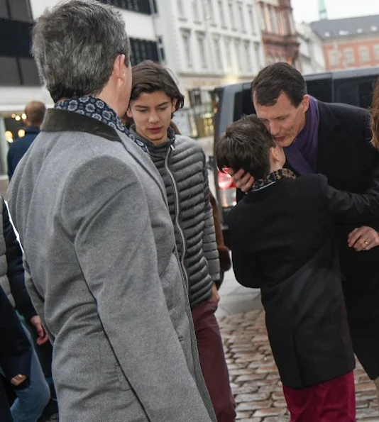 Crown Princess Mary,  Princess Isabella,  Princess Marie. wore JOSEPH Double Cashmere Oslo Coat and Prada boots