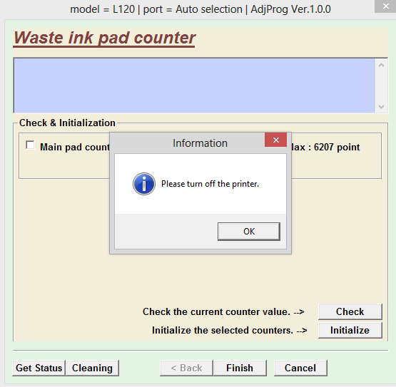 PHILIPPINE DESTINY Resetting The Waste Ink Counter On Epson L120