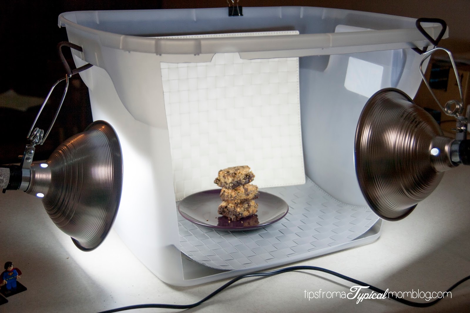 DIY Light Box tutorial for Bloggers photography by Tips From a Typical Mom.