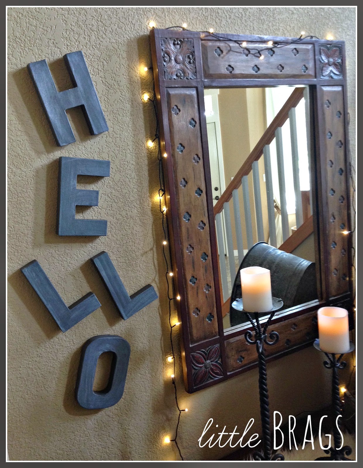 Faux Galvanized Letters Tutorial - An Eclectic Entry