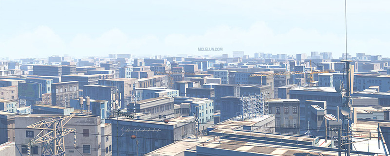 blender3d anime cityscape