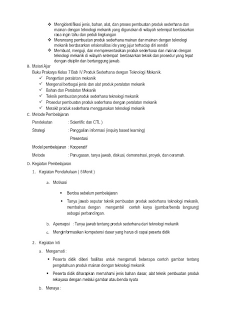Rpp Prakarya Smp Mts Kelas 8 Kurikulum 2013 Revisi 2016 Semester 1 Dan 2 Docx Beranda Pendidik