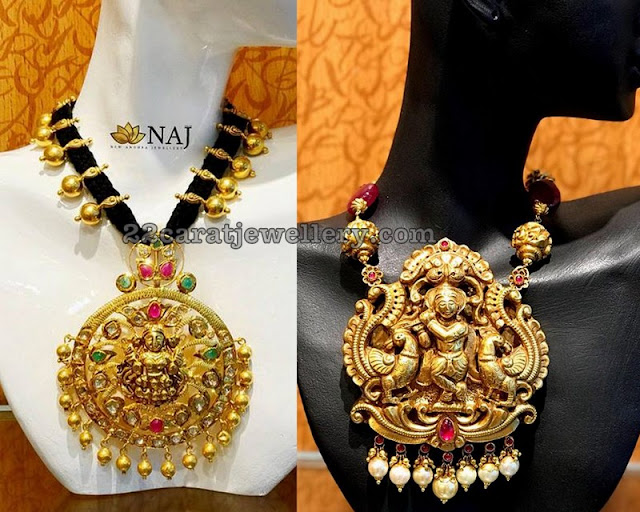 Lakshmi and Krishna Pendants by Naj Jewellery Designs