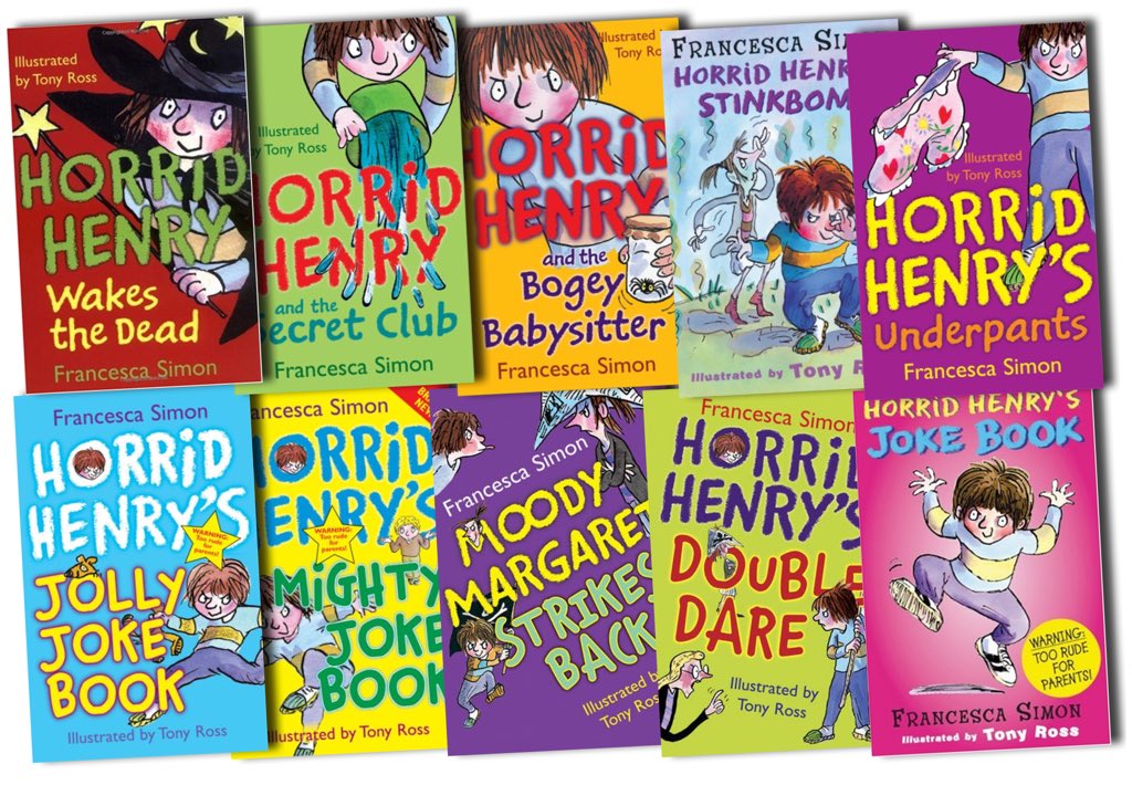Horrid Henry books were probably the first book series I ever read by mysel...
