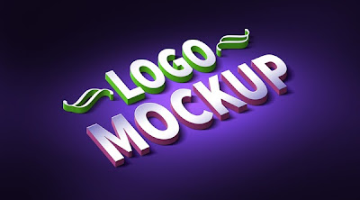 3D Logo & Text Effect Mockup (PSD)