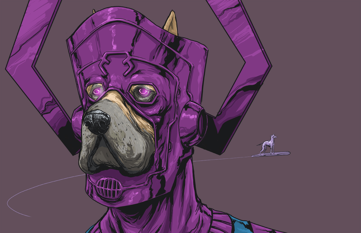 06-Galactus-Fantastic-Four-Josh-Lynch-Illustrations-of-Dogs-with-Marvel-Comic-Alter-Egos-www-designstack-co