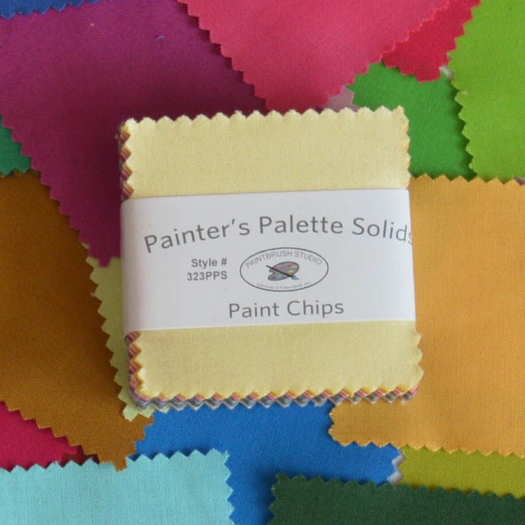 Inspired by Fabric Paint Chip Mini Quilt