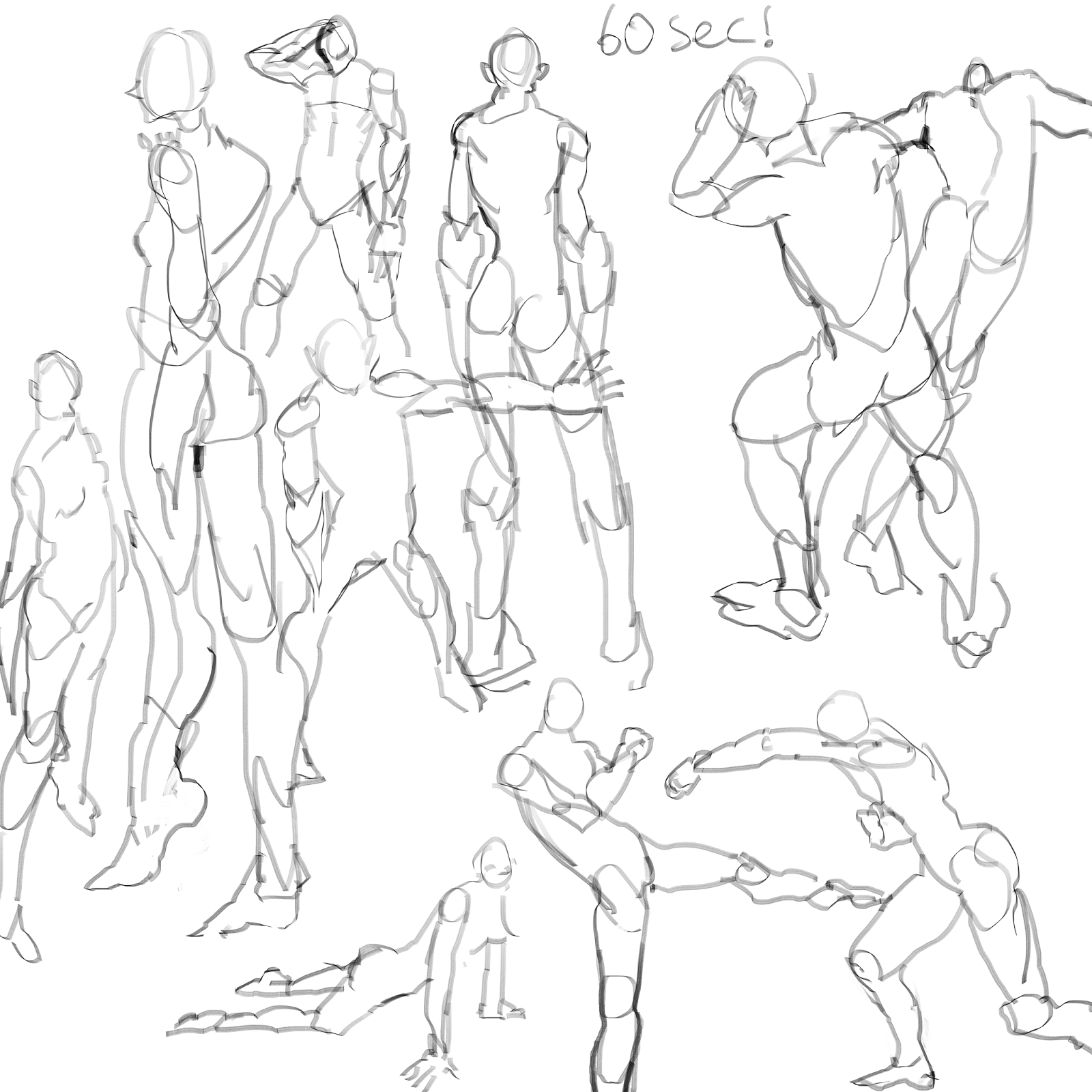 Suggestive drawing poses