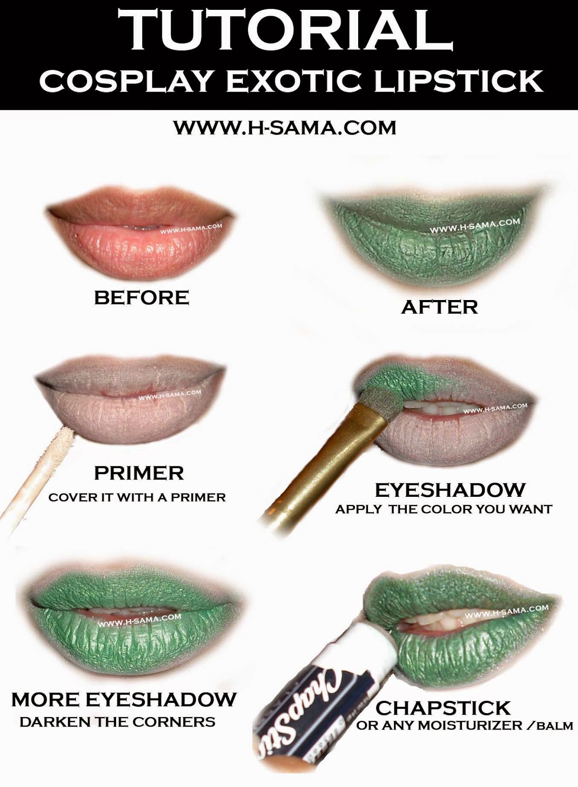 How to make exotic colors for Lipstick (Green, Blue.. ANY color really)