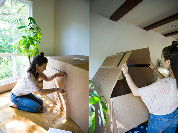 hacer-techo-casa-carton