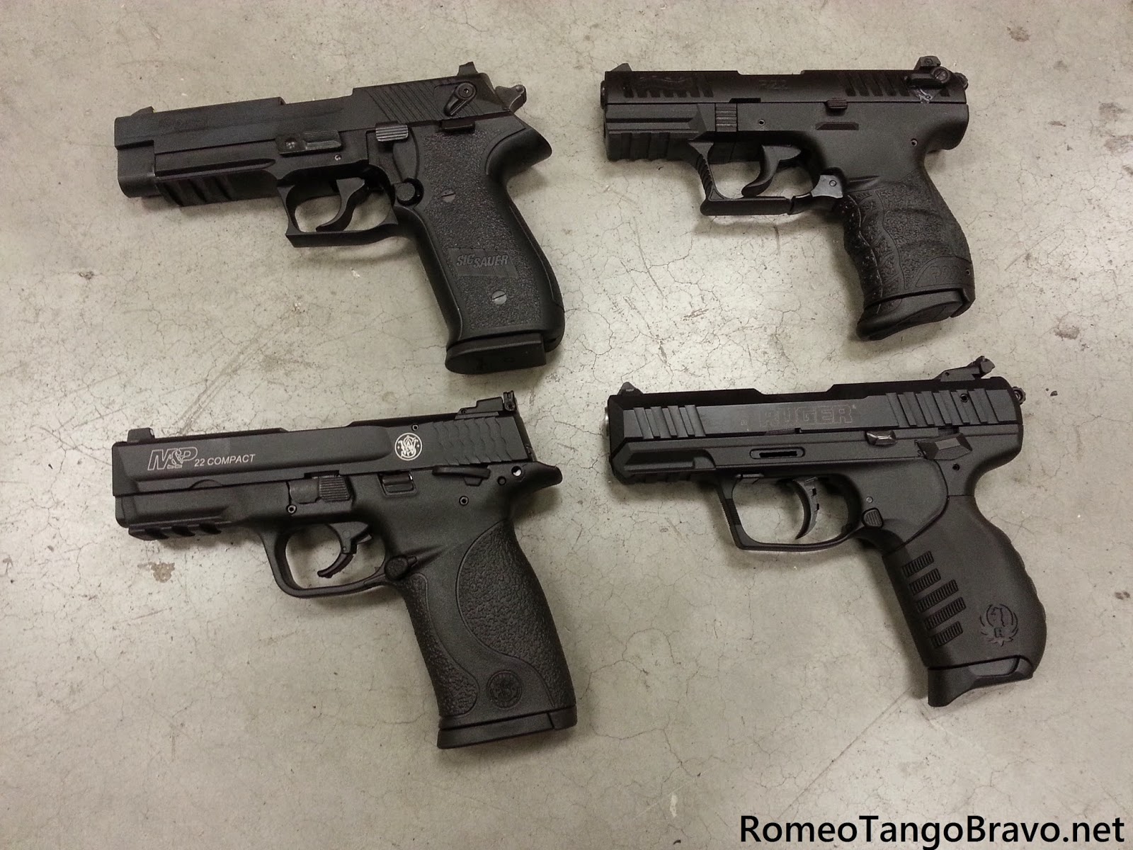 romeotangobravo smith wesson m p 22 compact ruger sr22 walther