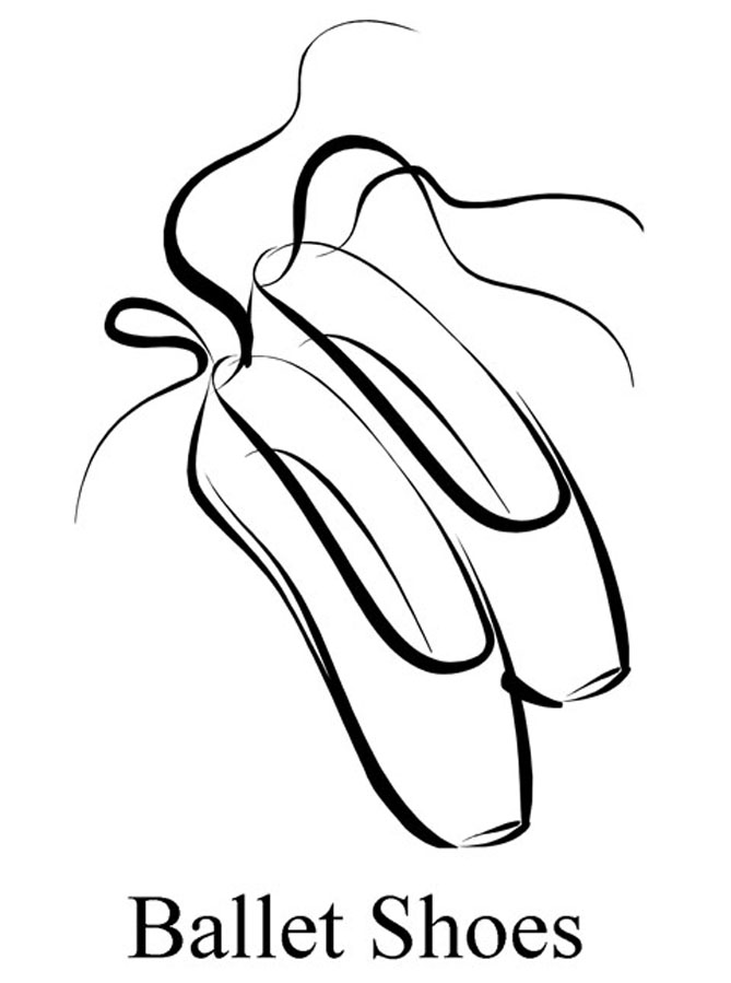 dancer coloring pages teens pointe shoe - photo #23