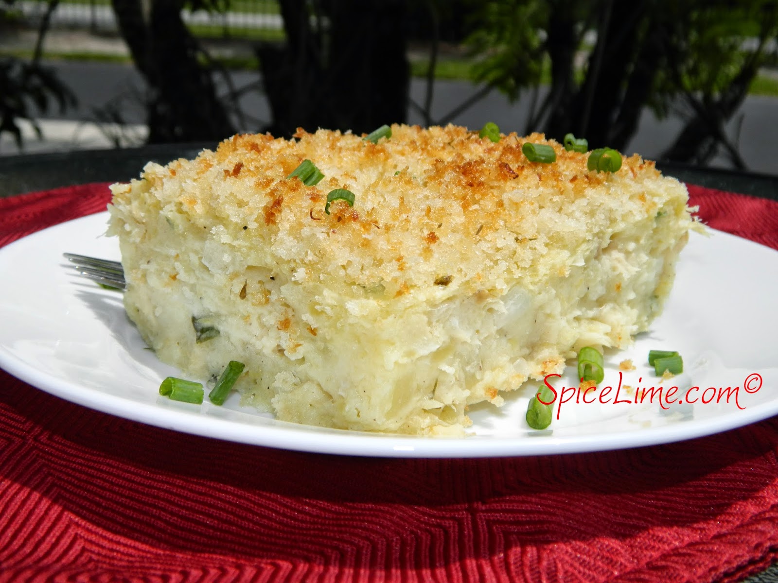 Spice Lime Salt Fish and Potato Pie