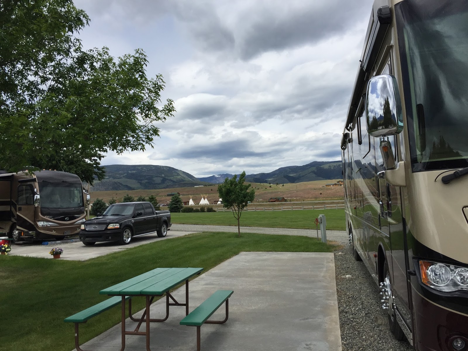 BLUE SKY AHEAD Yellowstone's Edge RV Park, Livingston, MT