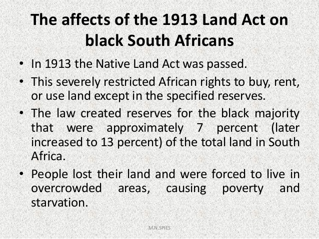 1913 native land act 1913 native land act