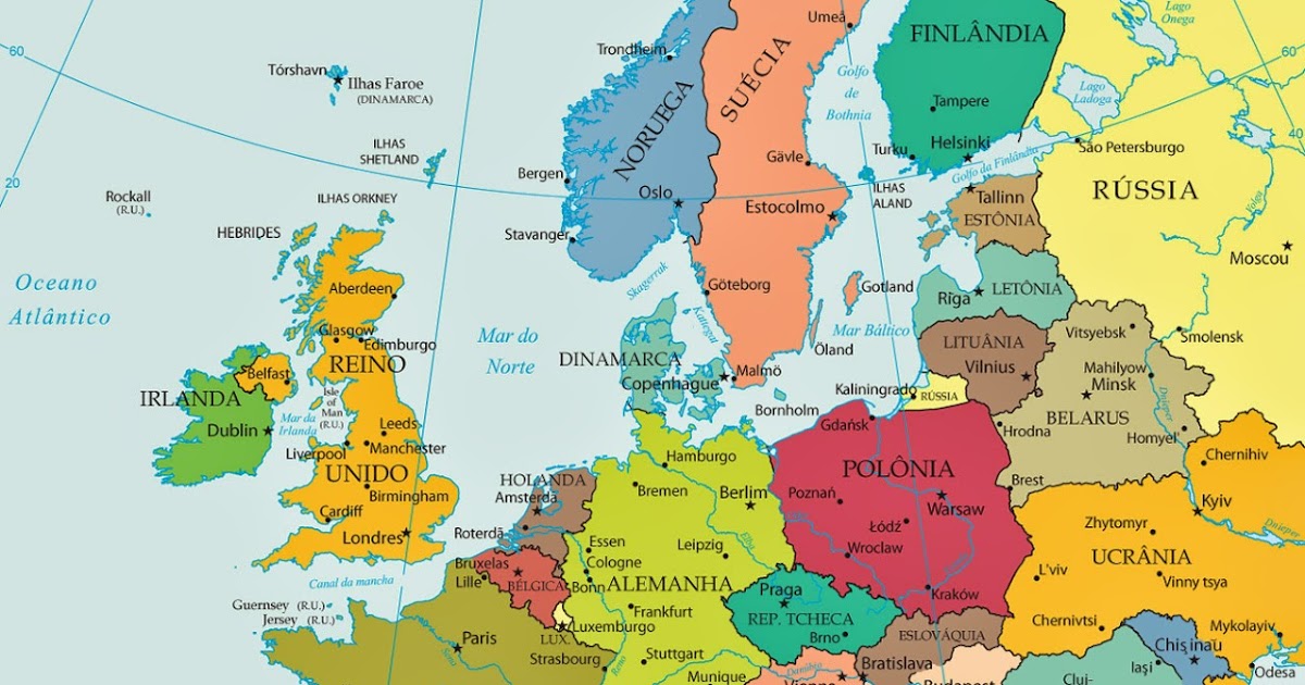 Prof. Francisco: Países e capitais da Europa