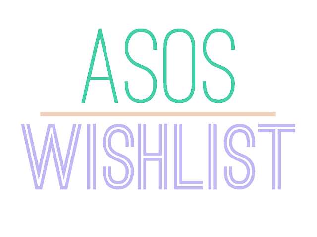ASOS Wishlist pastel font