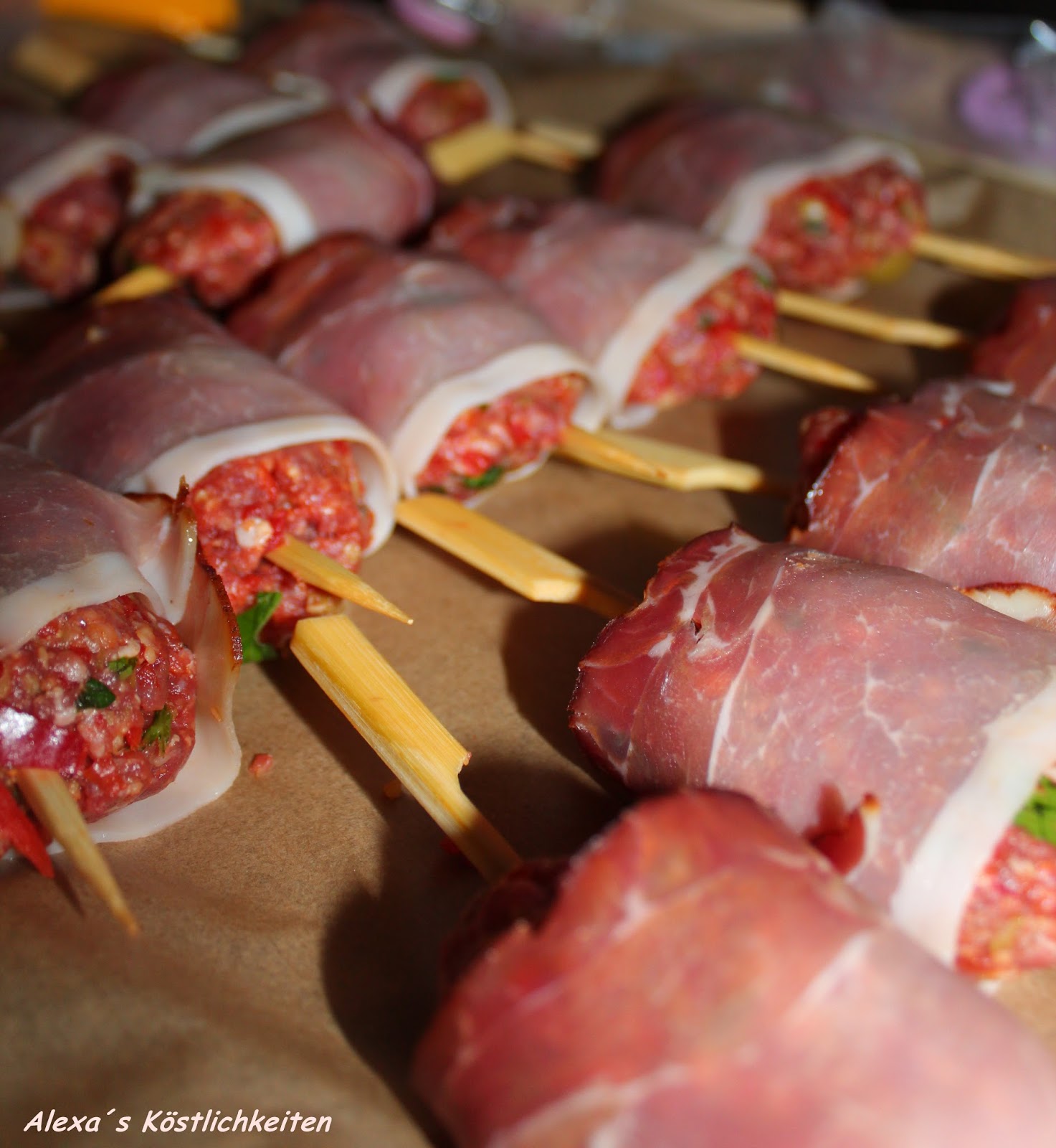 Alexa´s Köstlichkeiten: Griechische Frikadellen-Spieße
