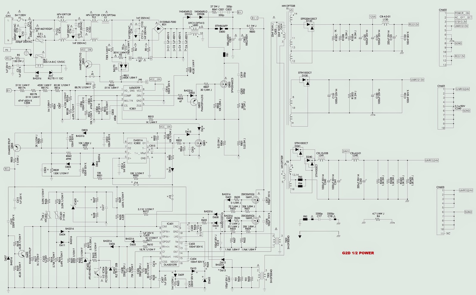 Electro help SONY KDL 37M4000 LCD TV POWER SUPPLY SCHEMATIC [Circuit