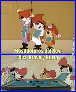 Viva, Bravo y Hurra (Mosqueteros del Rey: Viva, Bravo y Hurra) (1964). Dibujos animados de los 60.