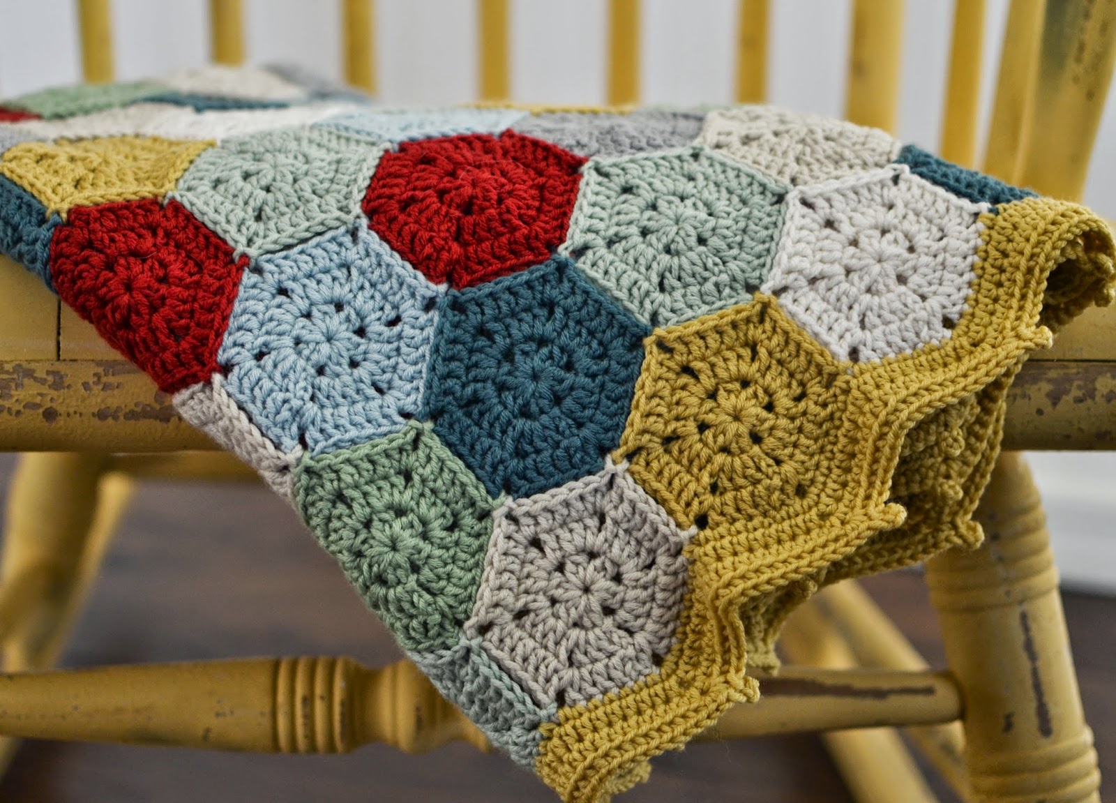 Crochet Hexagon Blanket Pattern