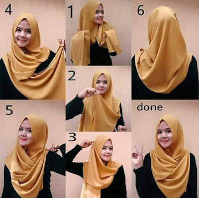 Tutorial Hijab Pashmina Simple Terbaru 2017