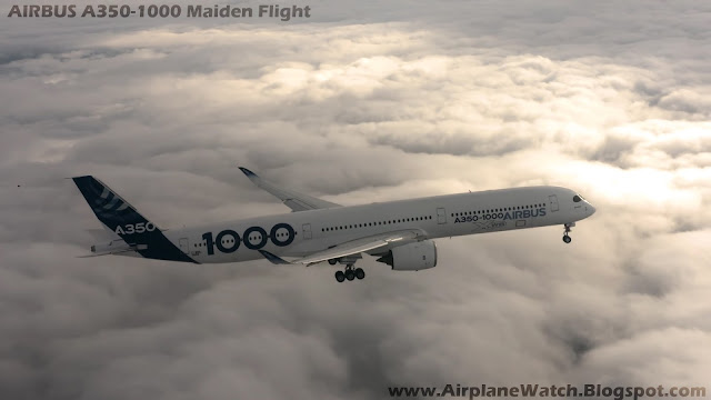 Airbus A350-1000 made it's maiden flight on 24 November 2016