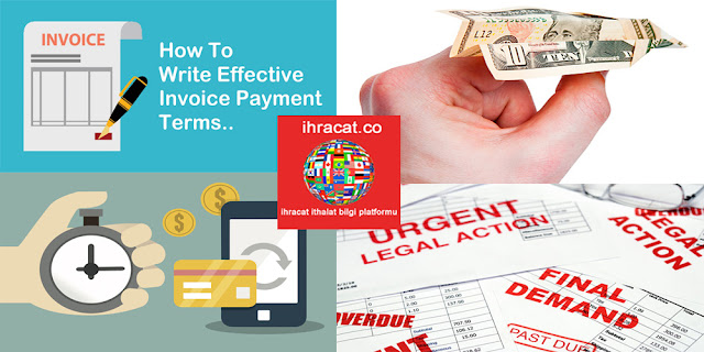 Fatura, fatura tahsil, fatura ödeme payment term, invoice term