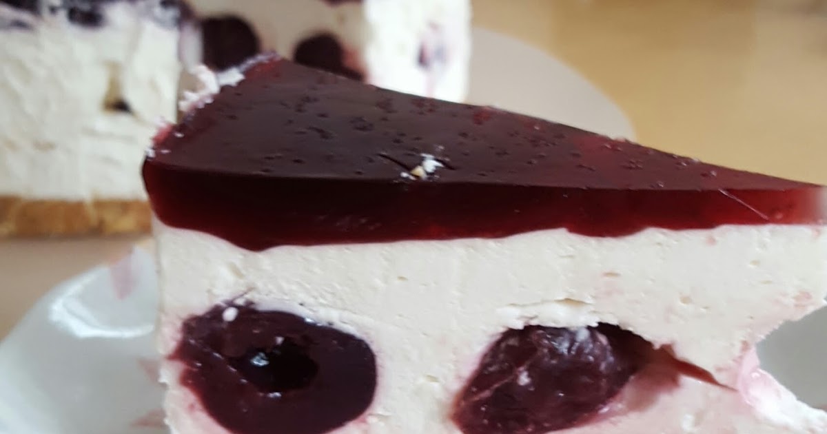 Nonbake Cherry Yoghurt Cheesecake