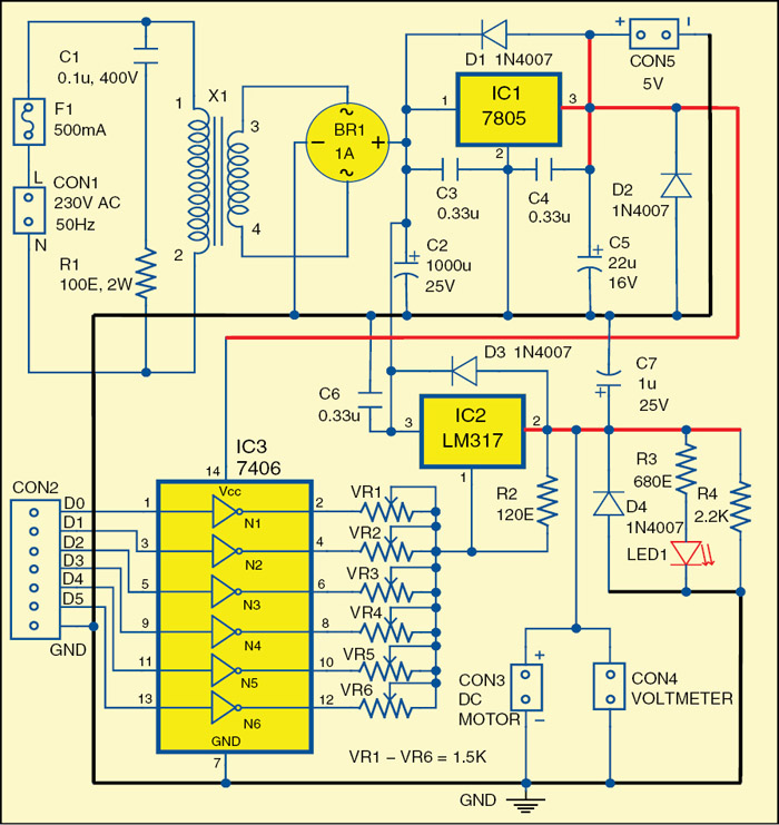 Low-Cost 6-Bit DAC Circuit Diagram | Electronic Circuits Diagram