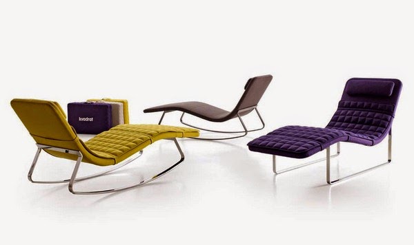 The chair in your own way: relaxing on chaise longue