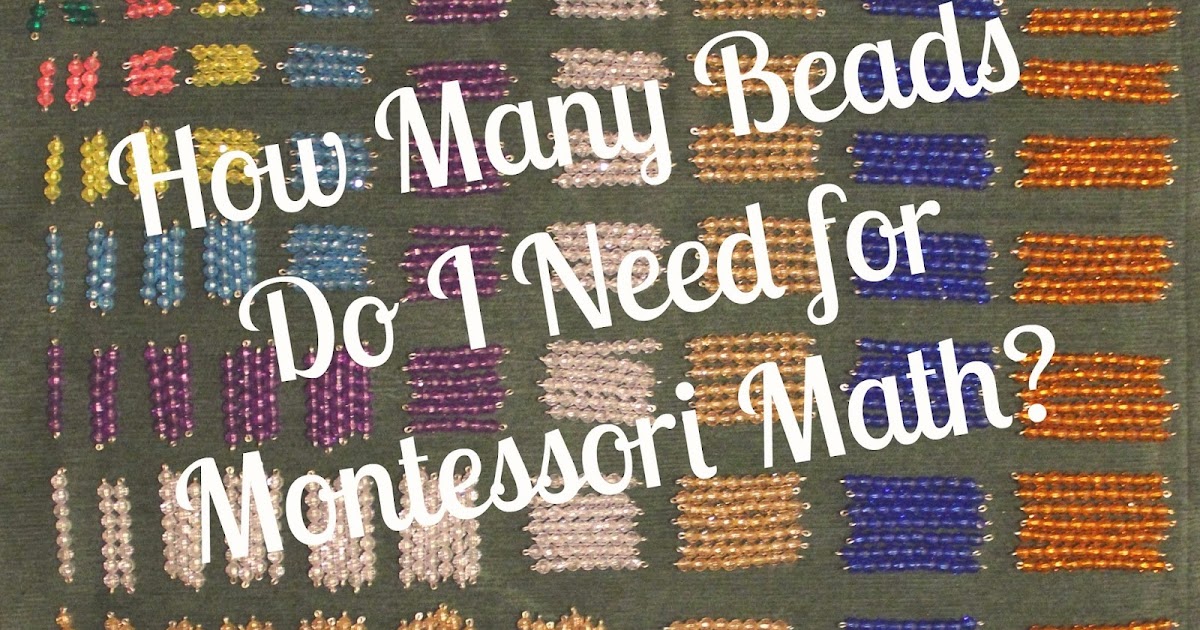 Teaching from a Tackle Box Montessori How Many Beads Do I Need for