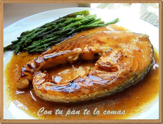 Salmon con salsa de citricos