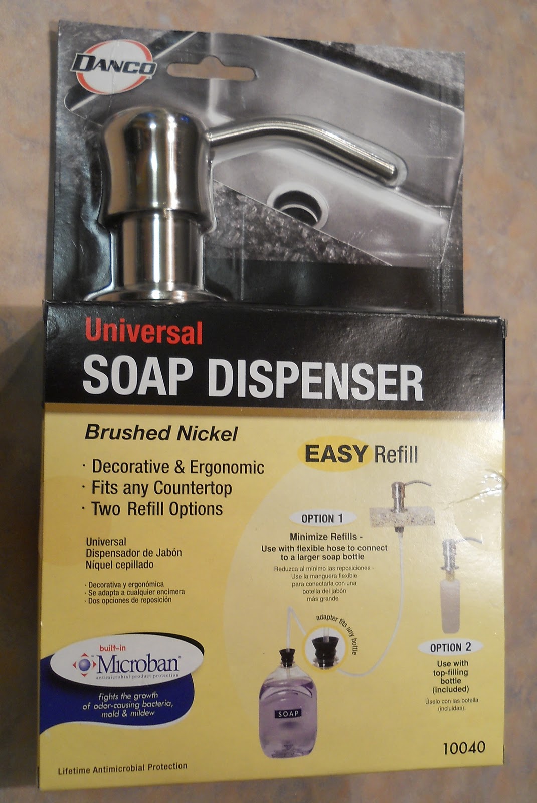 Projects Easy kitchen soap pump replacement
