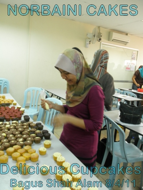 NORBAINI CAKES DELICIOUS CUPCAKES CLASS AT BAGUS BAKERY SHAH ALAM on
