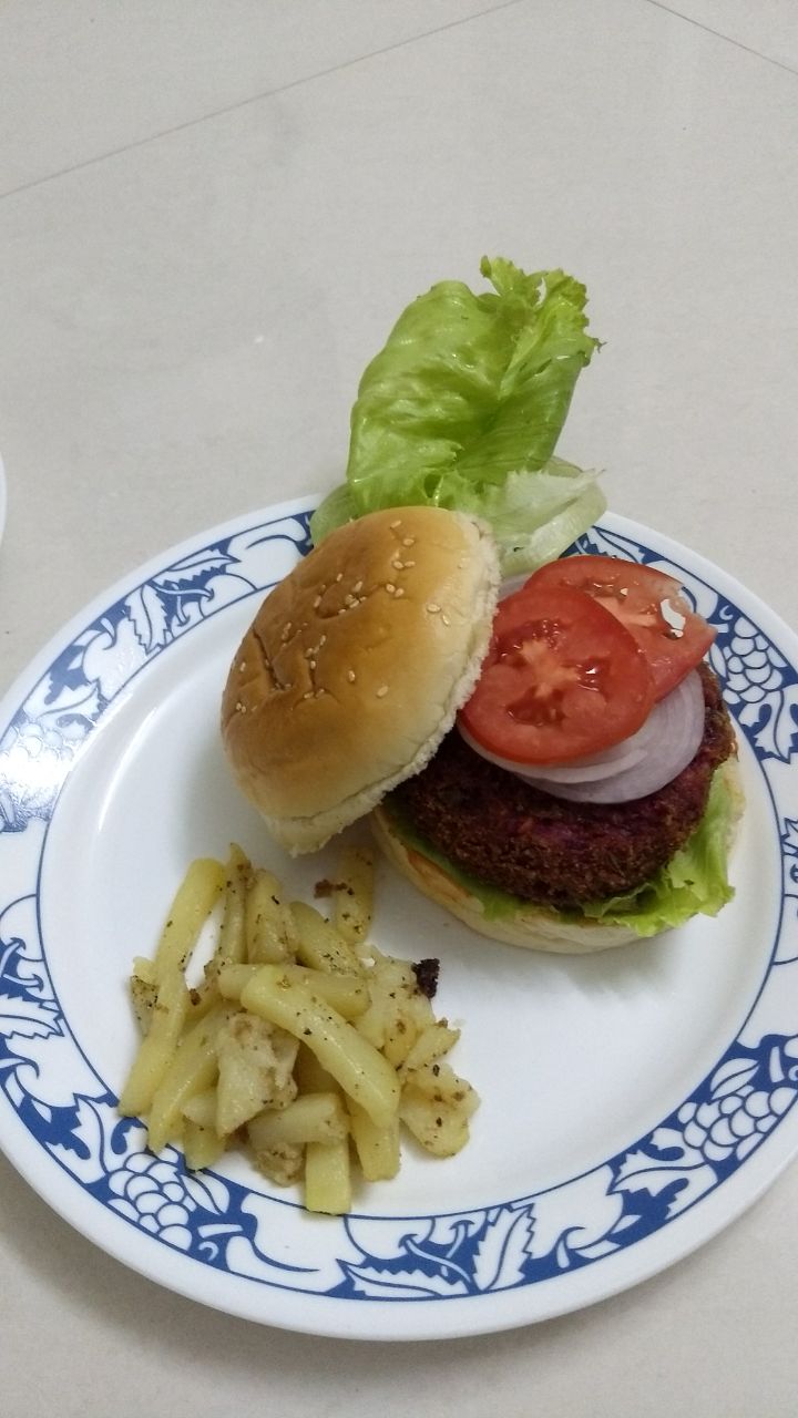 My Recipes Red Tikki Veg Burger