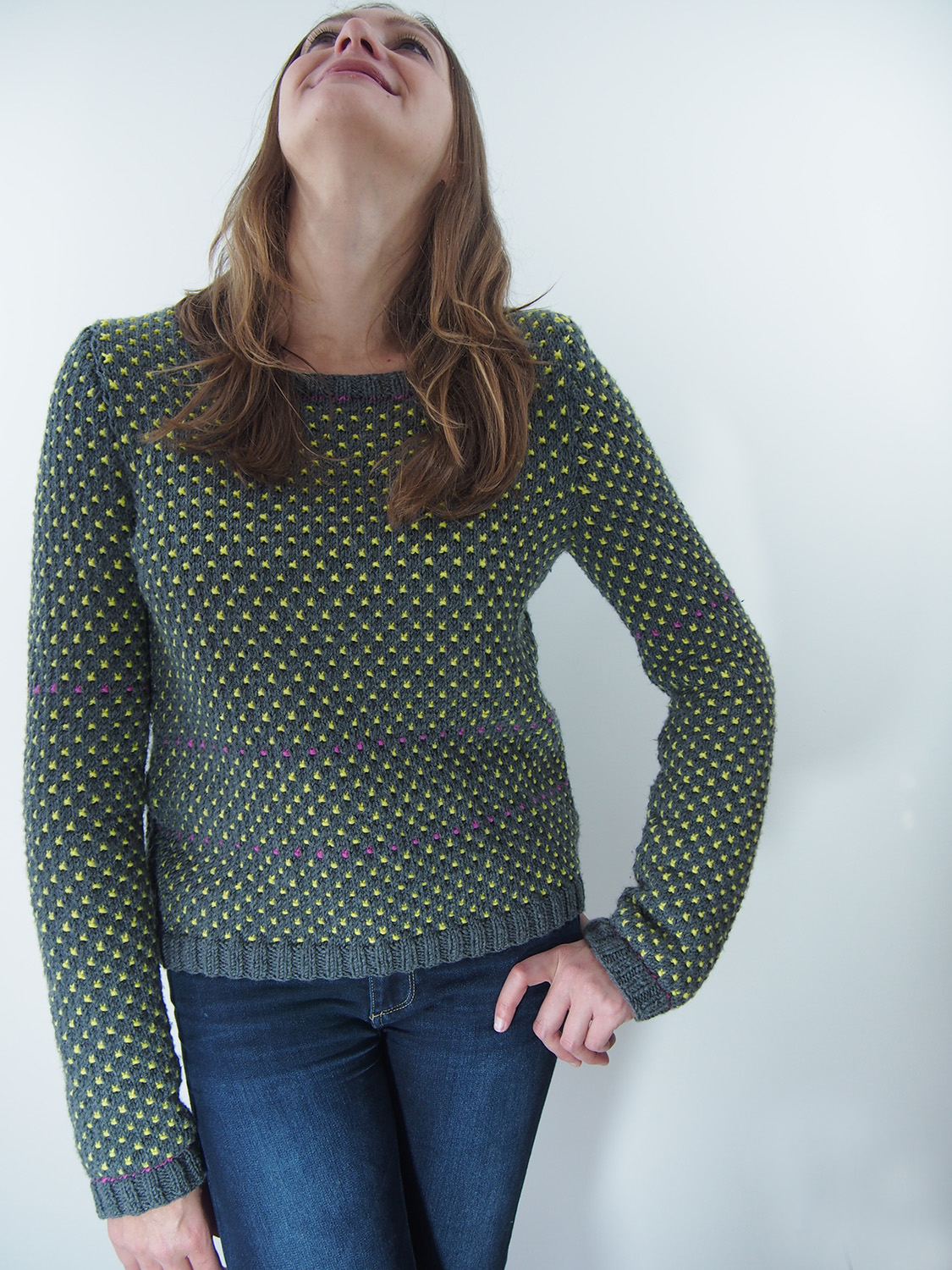 The Easiest Polka Dots You'll Ever Knit -- Mayfair by Martin Storey