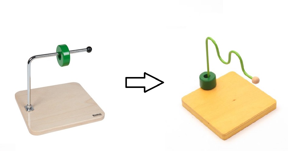 curved dowel montessori