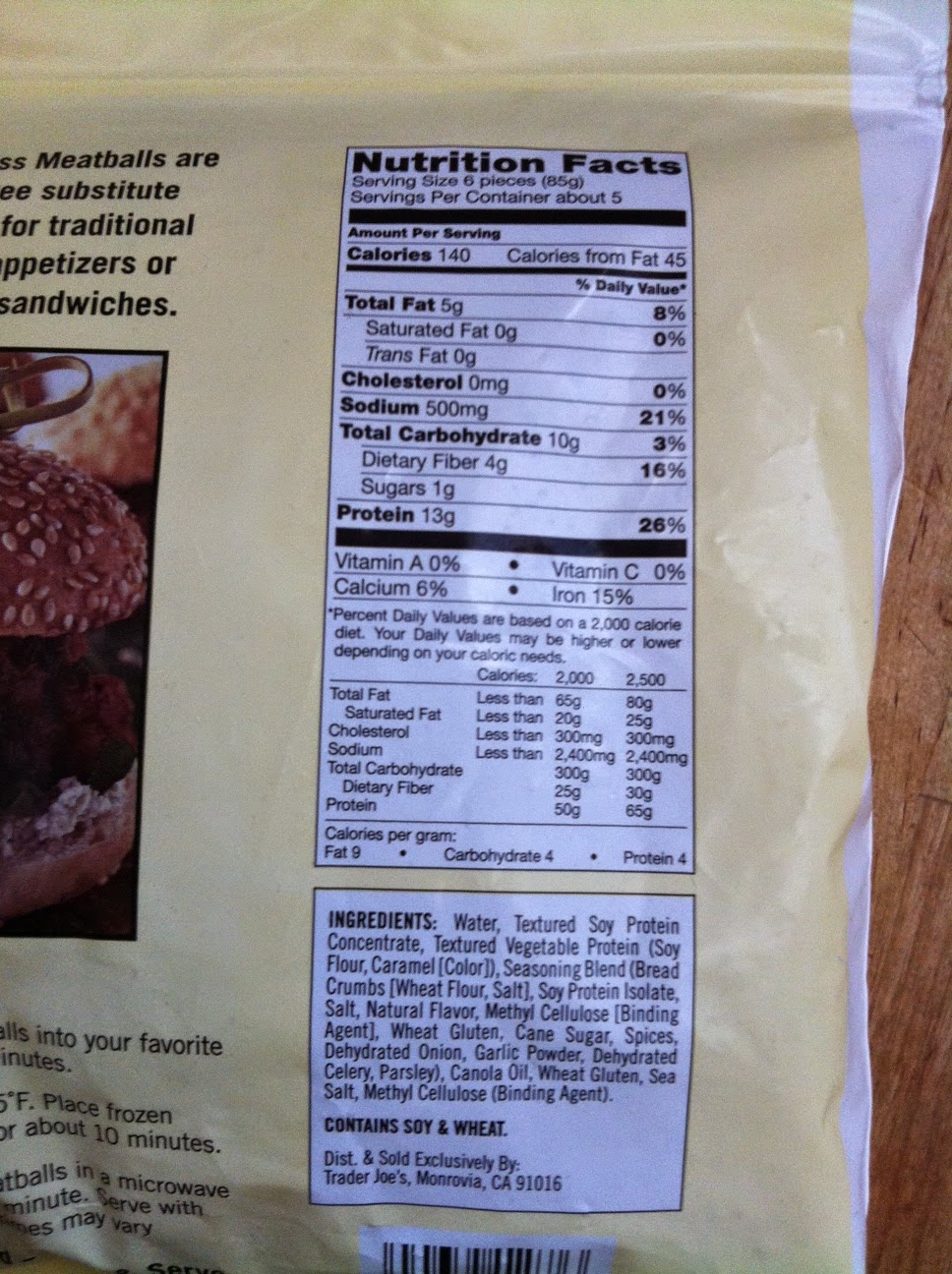 Vegan Adjacent Product Review Trader Joe's Meatless Meatballs