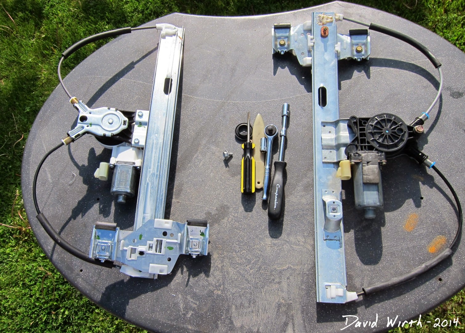 Car Window Regulator Track Fix