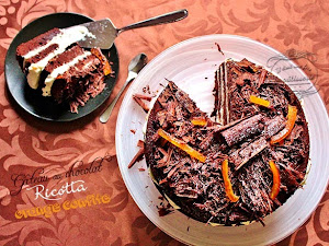 Gâteau au chocolat, ricotta et orange confite pour Pâques