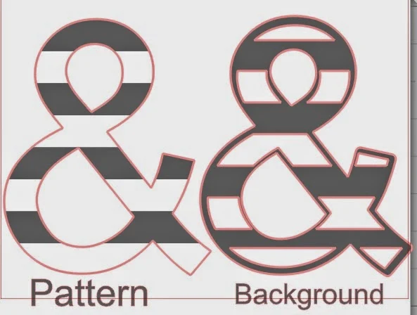 How to Fill a Silhouette Design or Text With a Cuttable Background ...