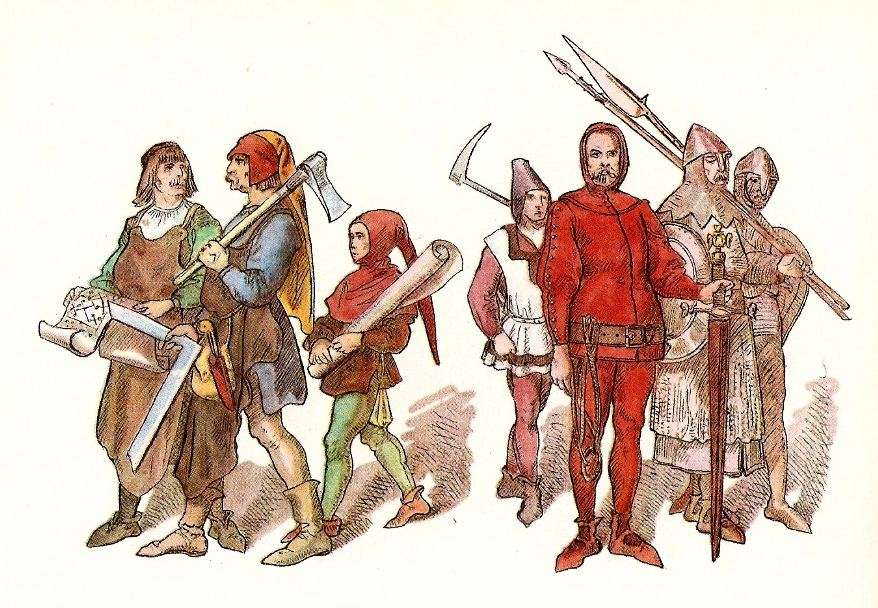 Elitarna Warstwa Społeczna W średniowieczu Kasztel - militarna historia średniowiecza: Ubiory w Polsce wg. Jana