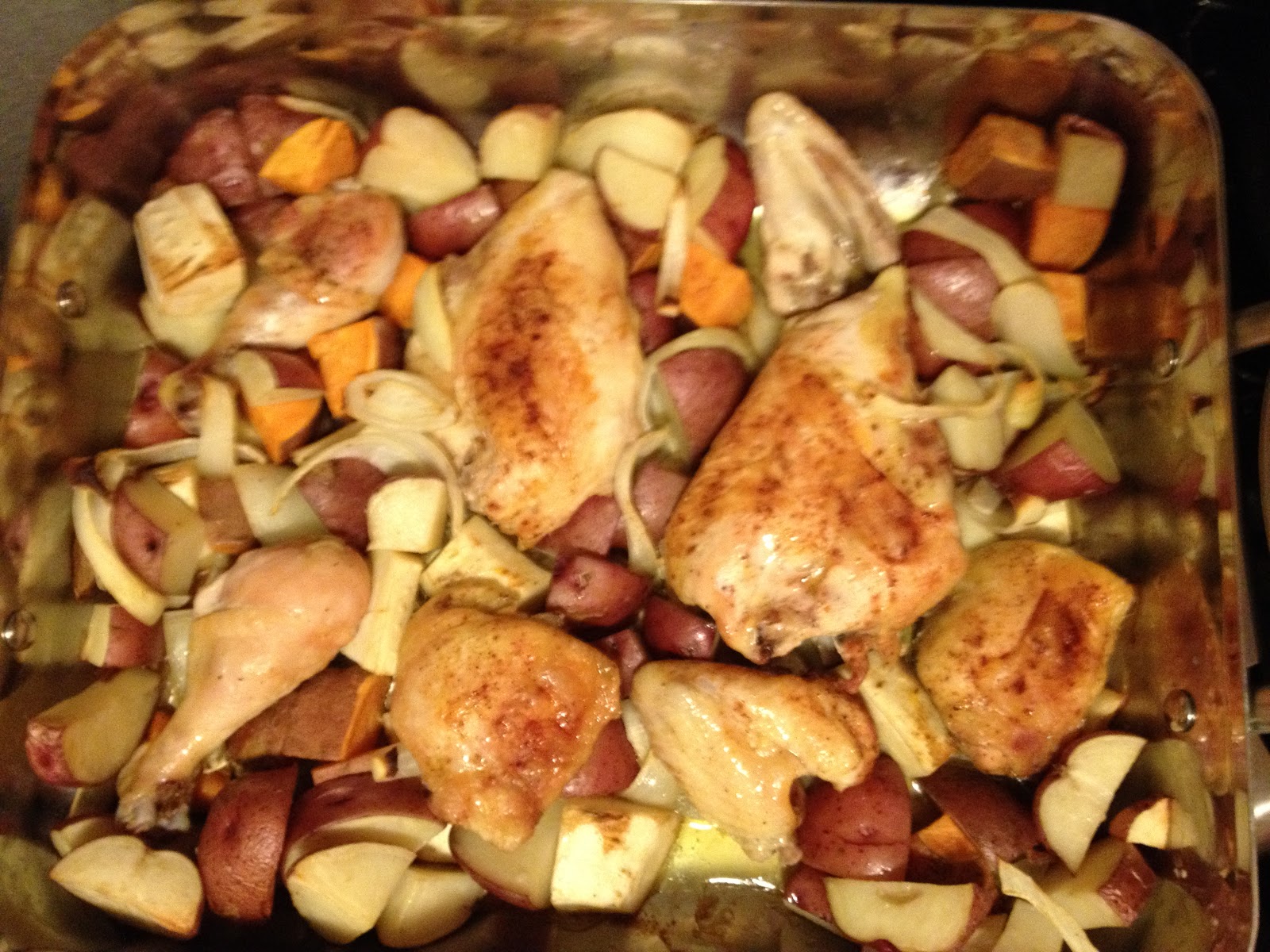 Furiously Writing: Delicious & Easy Roast Chicken and Potatoes